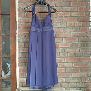 Navy Blue Halter top Cocktail Dress
